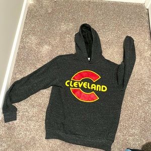 Gray Cleveland hoodie